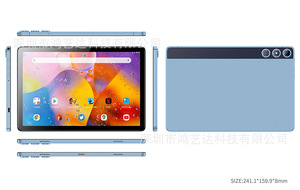 แท็บเล็ตพีซีระบบแอนดรอยด์ 12 ขนาด 10.1 นิ้ว ชิปประมวลผล MTK6771 Octa Core รองรับ 4G LTE โทรศัพท์ได้ ใส่ซิมได้สองซิม แรม 2GB รอม 32GB รองรับ WiFi 2.4G/5G GPS แท็บเล็ตสำหรับธุรกิจ - Product Image 2