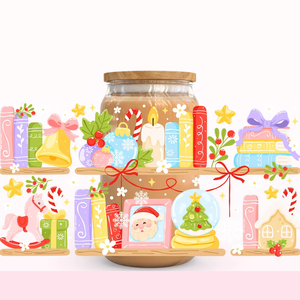 Bonito zorro de Navidad bosque de invierno puede envolver UVDTF Impresión de transferencia para vasos y botellas tamaño personalizado lavable transferencia de calor - Product Image 6