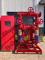 Ensemble de pompes incendie diesel-électriques à double alimentation, haute pression, haut débit, pour système d'incendie à gicleurs de bâtiment, prix de la pompe à eau diesel