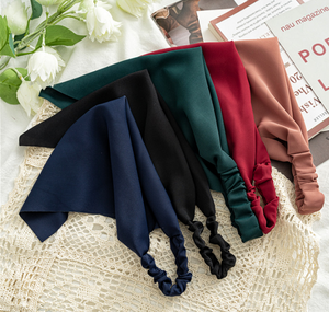 Donne ragazze Vintage <span class=keywords><strong>capelli</strong></span> bandane cerchietti per <span class=keywords><strong>capelli</strong></span> sciarpa in Chiffon di seta tinta unita Chiffon fazzoletto per <span class=keywords><strong>capelli</strong></span> sciarpa per <span class=keywords><strong>capelli</strong></span> - Product Image 2