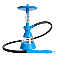 Ensemble complet de chichas et narguilés en acrylique multicolores avec tuyau en silicone, personnalisable