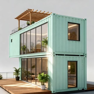 Casa Prefabricada de Contenedores con Invernadero Adosado, Panel de Pared de WPC para una Vida Moderna - Product Image 6