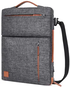 BSCI कस्टम 17 इंच पानी-प्रतिरोधी सुरक्षात्मक मामले लैपटॉप आस्तीन कंधे बैग