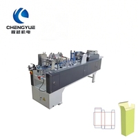 Machine à plier et à coller automatique Mini 3m pour la fabrication de boîtes alimentaires, cosmétiques et pharmaceutiques
