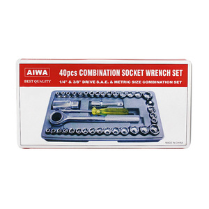 <span class=keywords><strong>40PC</strong></span> Ratchet cờ lê công cụ thiết lập đặc biệt sửa chữa xe Ổ cắm cờ lê công cụ thiết lập - Product Image 4