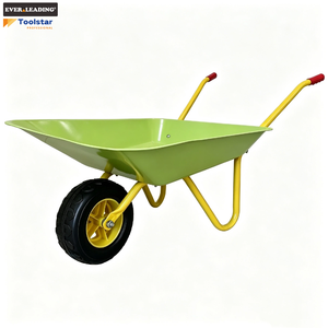 Carriola in Metallo per Bambini con Manico e Ruota Separati, Ruota Solida da 6 Pollici per Giardino e Gioco - Product Image 2