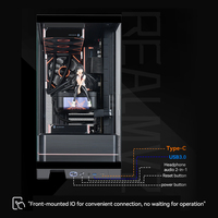 Zeromaster ATX Gaming PC Case High Airflow Tempered Glass ARGB Mid Tower Computer Chassis