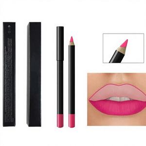 Crayon à lèvres crémeux longue tenue, waterproof, vegan, cruelty-free, naturel, en bois noir, fabrication OEM/ODM, marque privée, bio, personnalisé. - Product Image 1