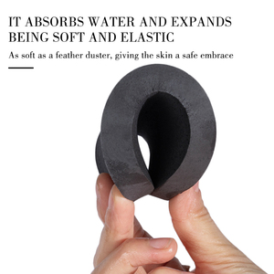 Éponge Faciale pour Esthéticienne, Beauté, Démquillage, Réutilisable, <span class=keywords><strong>Noire</strong></span>, Épaisse, Ronde, Tampon Nettoyant pour le Visage, Éponge de Lavage pour Spa, Éponge Exfoliante - Product Image 5