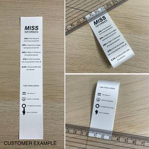 Étiquettes personnalisées en tissu pour vêtements avec logo sur mesure, étiquettes pliables, étiquettes nominatives, étiquettes d'entretien pliables pour vêtements, étiquettes en nylon - Product Image 5
