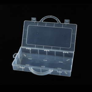 Transparent Plastic Storage <b>Box</b> 13 Compartments 2.4L Capacity Covered Organizer For Home Office Jewelry Desktop Use - Product Image 3