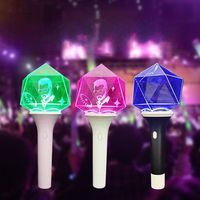 Bâton lumineux Kpop personnalisé pour concert d'idols, bâton lumineux LED en acrylique, bâton lumineux clignotant, accessoires de cheering pour fans