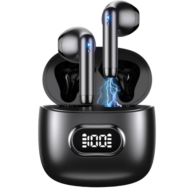 TWS Active Noise Cancelling Wireless Earbuds Digital Display Stereo Sound Bass Boost for 5.3 IPX4 Waterproof Reverse