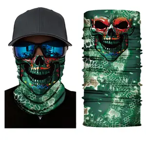 Großhandel Custom UV-Schutz Kühlung Polyester Angeln Gesichts schutz Bandana Schal Hals Gamasche zum Radfahren