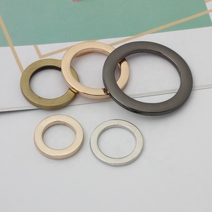 Anillo redondo plano de Metal, 5 tamaños, 5 colores, alta calidad, venta al por mayor - Product Image 6