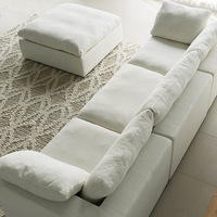 Moderne Couch Schnitt modular weiß große Ecke Gruppe Sofa Couch Wohnzimmer Sofas gesetzt