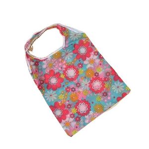 Customizable 210D Polyester RPET Eco-Friendly Foldable Oxford Carry Shopping <b>Bag</b> New Design Geometric Logo for Travel Reusable - Product Image 2