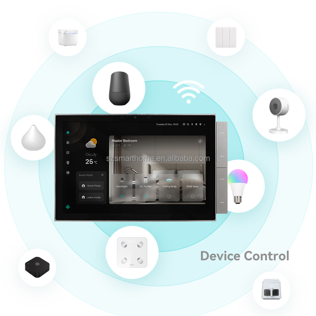 2025 New 10.1 Inch Alexa Smart Home Automation Central Panel Tuya Zigbee WiFi Touch Screen Intercom with IPS Display for Hotels