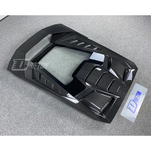 Couvercle de moteur arrière en Fiber de carbone sec de Style Tecnica pour Lamborghini Huracan LP580 LP610 EVO 2014-2025 - Product Image 4