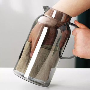 Carafe à eau en verre borosilicate transparent, grande capacité, pour usage domestique, avec fonction d'infusion de citron - Product Image 5