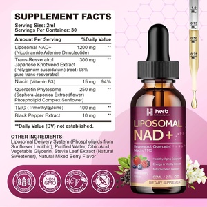 Suplemento líquido de marca privada Nad Drops con pimienta negra y vitamina B3 para retrasar el envejecimiento. - Product Image 5