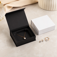 Boîte de présentation rigide en papier avec fermeture magnétique personnalisée et insert en EVA protecteur pour bijoux, cosmétiques et cadeaux promotionnels
