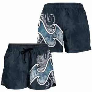 Pantalones cortos polinesios de Samoa americana para mujer, pantalones cortos informales de verano para mujer, pantalones de playa a la moda, envío directo, pantalones deportivos