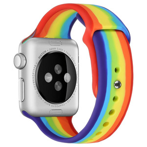 Intelligente Cinturino In Gomma Fiore di Stampa In Silicone <span class=keywords><strong>Watch</strong></span> Band Strap per <span class=keywords><strong>Apple</strong></span> Orologio <span class=keywords><strong>6</strong></span> SE - Product Image 1