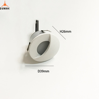 Mini Spot lumineux LED encastrable pour le plafond, éclairage d'intérieur, idéal pour une vitrine ou des bijoux, 1W, 12V