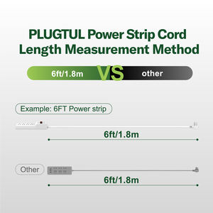 वाणिज्यिक उपयोग के लिए पावर बार <span class=keywords><strong>14</strong></span> गेज 4 आउटलेट 6 फीट सीधे प्लग पावर स्ट्रिप एडेल मानक इलेक्ट्रिक सॉकेट एक्सटेंशन - Product Image 5