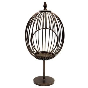 Lanterne en métal de fer de couleur antique Unique bougeoir et pot de bougie d'ouragan de Noël pour la décoration légère de la maison - Product Image 4