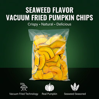 Alimentation Naturelle Saine : Tranches de Citrouille Séchées VF, Snack Salé Nutritif, Certifié Halal, Croustillant, Frit à Froid sous Vide