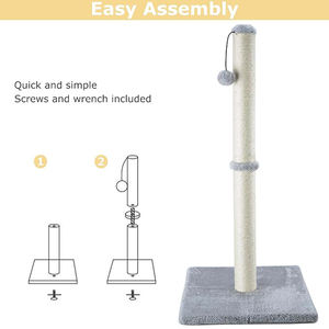 Poste rascador de gato personalizado al por mayor, rascador de árbol, casa de Sisal para mascotas, condominio de juego, torre de árbol de gato de lujo - Product Image 2