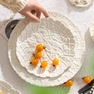 Tasse à café de style britannique, assiette créative en céramique pour desserts et plats occidentaux, ensemble simple pour le thé de l'après-midi - Product Image 5