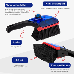 <span class=keywords><strong>Brosse</strong></span> de nettoyage portable AIDO AD-02126 <span class=keywords><strong>avec</strong></span> réservoir d'eau et de savon intégré, poils noirs doux (6 cm) pour le <span class=keywords><strong>lavage</strong></span> extérieur des voitures - Product Image 4