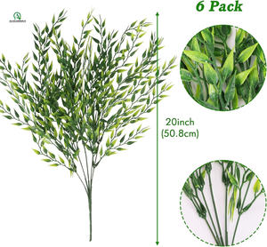 <span class=keywords><strong>Sauce</strong></span> llorón artificial, plantas verdes de plástico Faux Hanging Ivy Vine resistente a los rayos UV para el hogar, jardín, decoración interior y exterior - Product Image 3