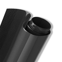 Autocollant en PVC effet carbone forgé, changeant de couleur, pour console centrale, rétroviseur, film intégral noir