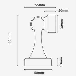Fermaporta Magnetico in Ottone Massiccio - Supporto per Porta da Pavimento Resistente per Bagno e Camera da Letto - Product Image 2