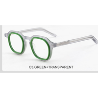 2024bold acétate lunettes cadre hommes Prescription optique myopie acétate lunettes femmes rétro lunettes