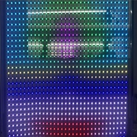 Rideau de pixels LED matriciels flexibles programmables IP65 transparents