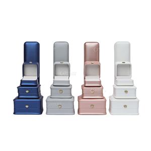 Boîte d'emballage pour bijoux en cuir PU, meilleures ventes, avec logo personnalisé - Product Image 1