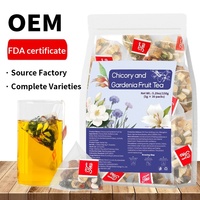 Premium Chicorée- und Gardenienfrucht-Kräutertee 5g X 30 Pyramidenbeutel Unterstützt Harnsäure-Balance Gelenkkomfort für Tägliches Wohlbefinden