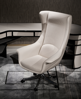 Table d'ordinateur en cuir PU haut de gamme de luxe italien, design inspiré de Wall Street, pour bureau à domicile, bureau de président, villa, bureau Morandi