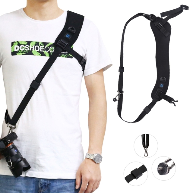 PULUZ PU6011 Camera Neck Strap with Quick-Release Camera Shoulder Strap, Suitable for SLR Cameras and Camcorders.