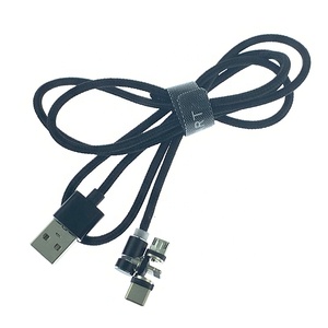 Conveniente juego de brillante <span class=keywords><strong>luz</strong></span> <span class=keywords><strong>Led</strong></span> en forma de L de ángulo recto de 360 grados <span class=keywords><strong>USB</strong></span> 3 en 1 Cable magnético - Product Image 2