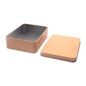 Latas vacías de grado alimenticio en relieve OEM ODM, caja de Metal, galletas, dulces, embalaje, lata <span class=keywords><strong>Rectangular</strong></span> grande con tapa - Product Image 4