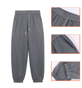 Pantalones Deportivos Casuales de Felpa Gruesa de 420 g/m², de Algodón y Poliéster, con Cordón, Logotipo Personalizado, Lisos, Unisex - Product Image 6