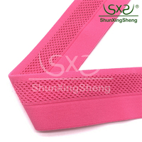 Nylon double pli bande élastique pantalon de sport pliant décoration respirant bande sac chaussures maison textile ceinture de taille