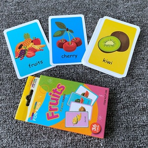 Tarjetas de Aprendizaje del Alfabeto, Números, Frutas, Animales y Partes del Cuerpo, Juguetes Educativos para el Aula, 36 Piezas, Montessori, Tarjetas de Palabras en Inglés para Autismo - Product Image 4