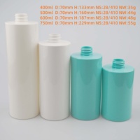 Flacon de savon corporel cosmétique personnalisé en plastique, conteneur de shampoing et après-shampoing, flacon de lotion corporelle 400 500 600 750 ml
